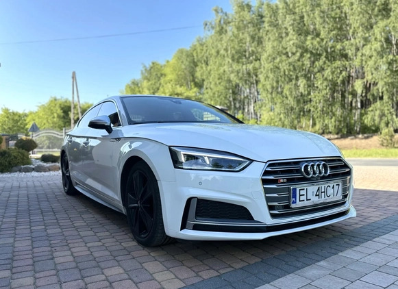 Audi S5 cena 153000 przebieg: 73000, rok produkcji 2018 z Pabianice małe 191